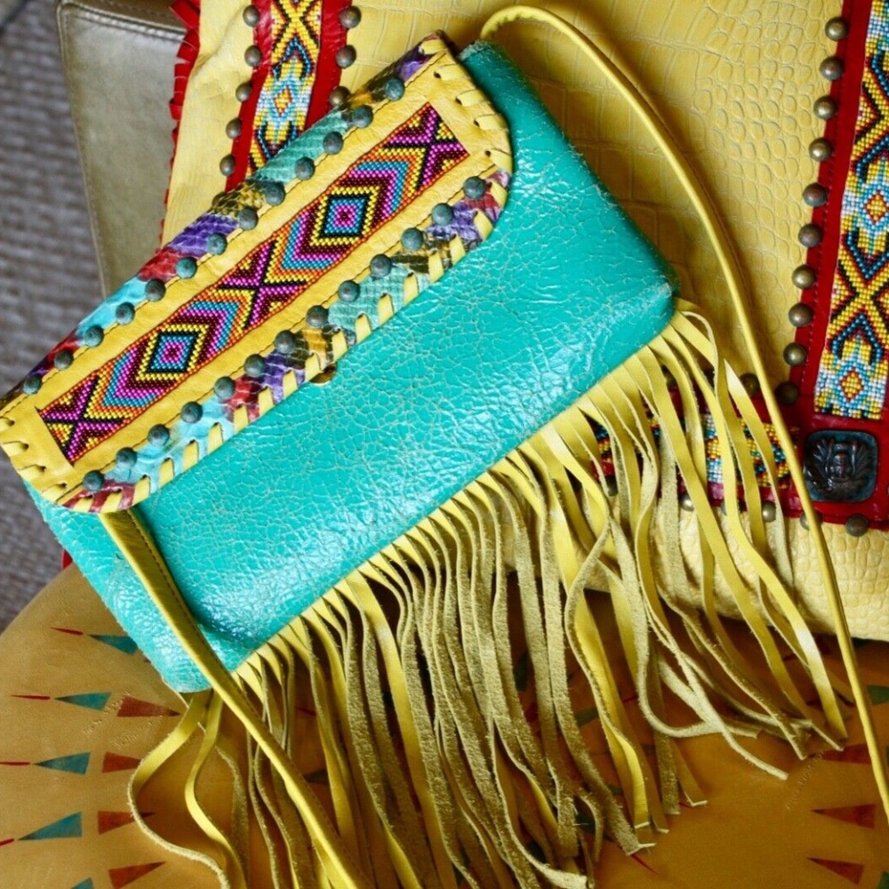 Unique & Rare Kurtman Beaded Purse/Handbag! Fantastic Colors!